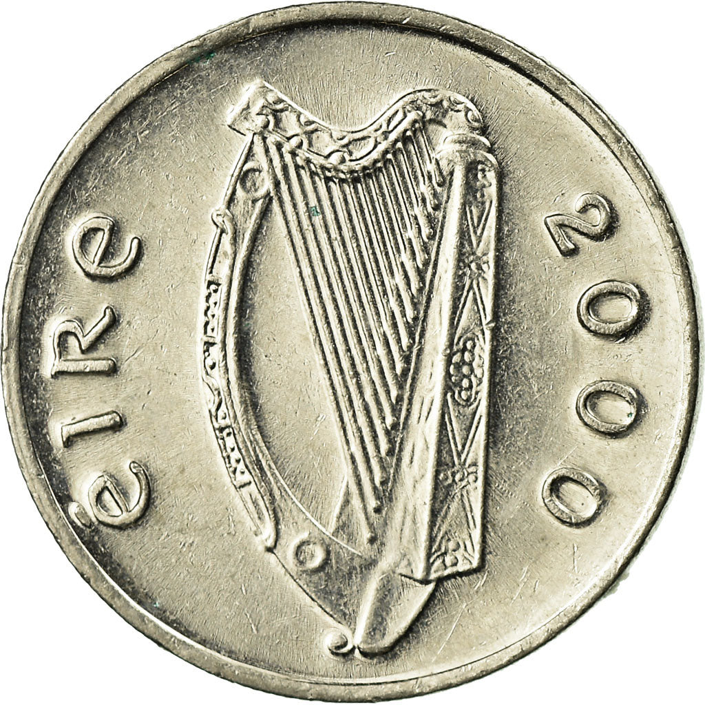 Coin, IRELAND REPUBLIC, 5 Pence, 2000, EF(40-45), Copper-nickel, KM:28