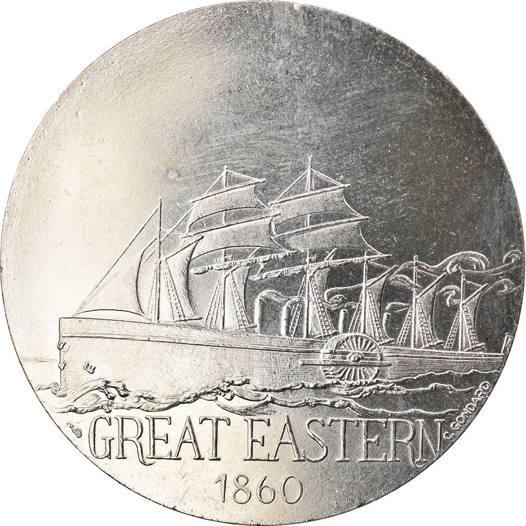 France, Médaille, Les Grands Transatlantiques, Great Eastern, Shipping, C.