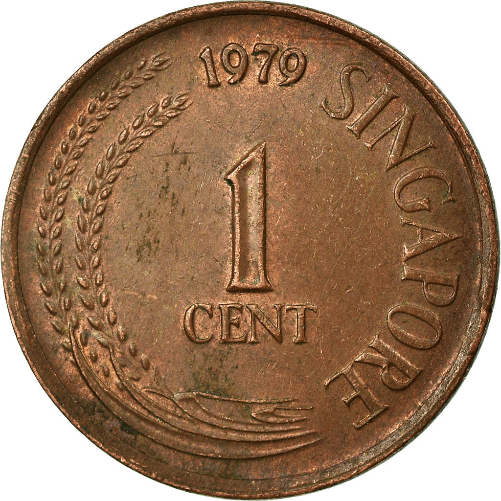 Coin, Singapore, Cent, 1979, EF(40-45), Copper Clad Steel, KM:1a