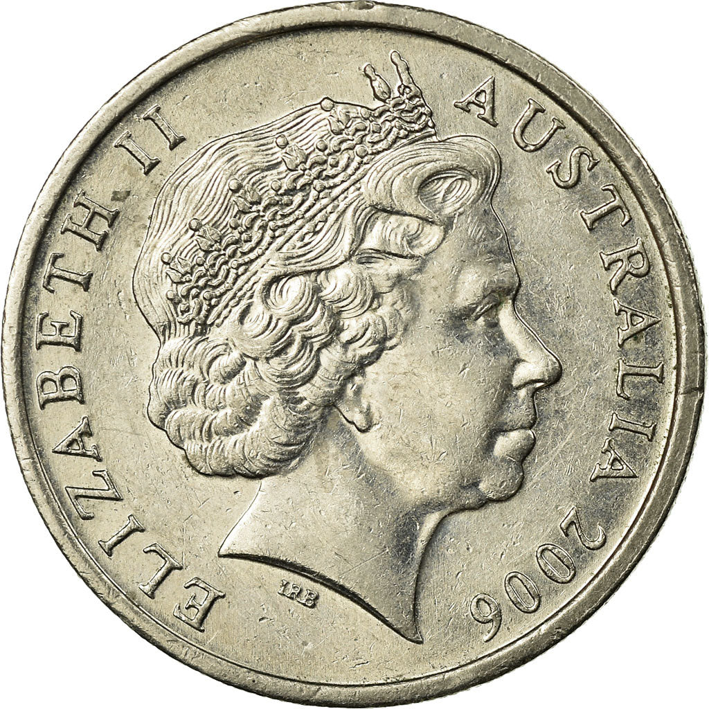 Coin, Australia, Elizabeth II, 10 Cents, 2006, EF(40-45), Copper-nickel, KM:402