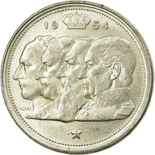 Coin, Belgium, 100 Francs, 100 Frank, 1954, EF(40-45), Silver, KM:138.1