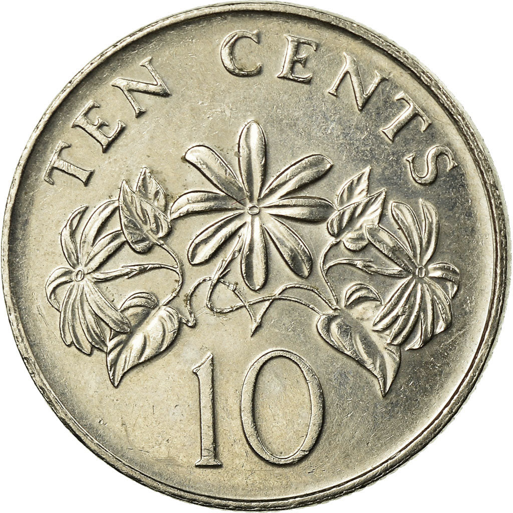 Munten, Singapur, 10 Cents, 2007, Singapore Mint, ZF, Copper-nickel, KM:100