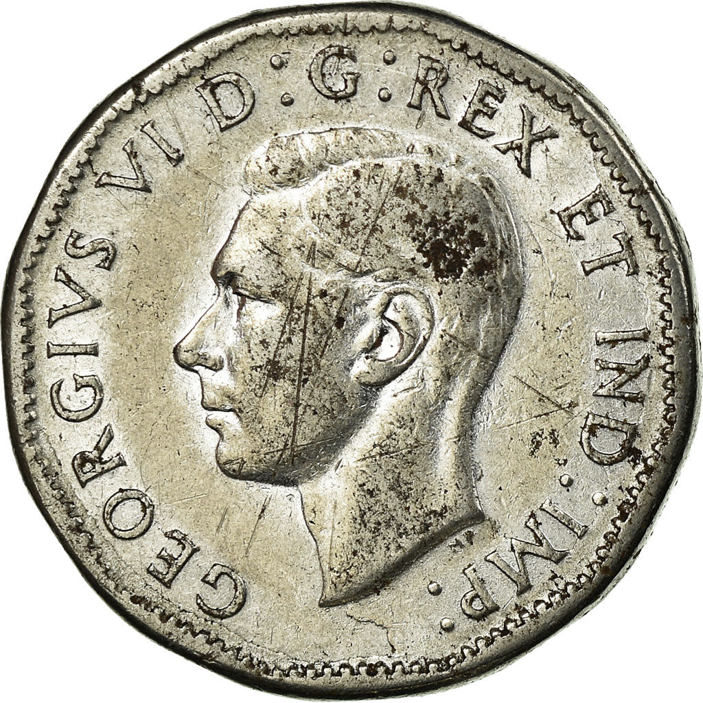 Moneta, Canada, George VI, 5 Cents, 1944, Royal Canadian Mint, Ottawa, BB