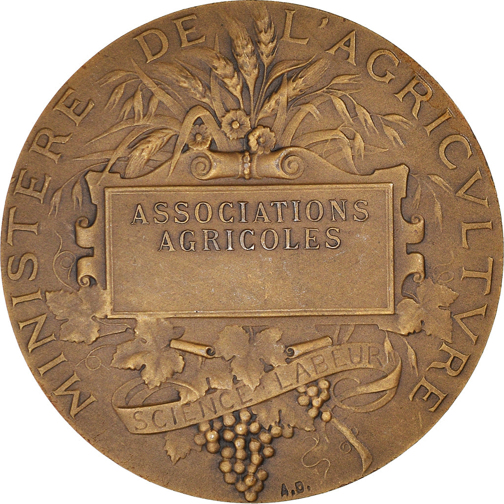 Francja, medal, Ministère de l'Agriculture, Associations Agricoles, Dubois.A