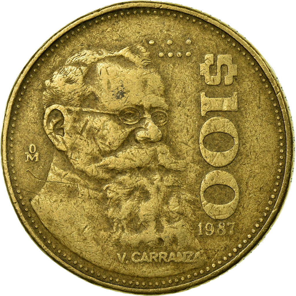 Moneta, Messico, 100 Pesos, 1987, Mexico City, MB+, Alluminio-bronzo, KM:493