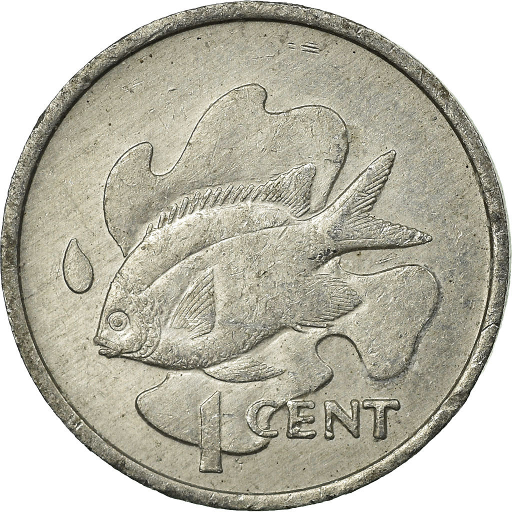 Coin, Seychelles, Cent, 1977, British Royal Mint, EF(40-45), Aluminum, KM:30