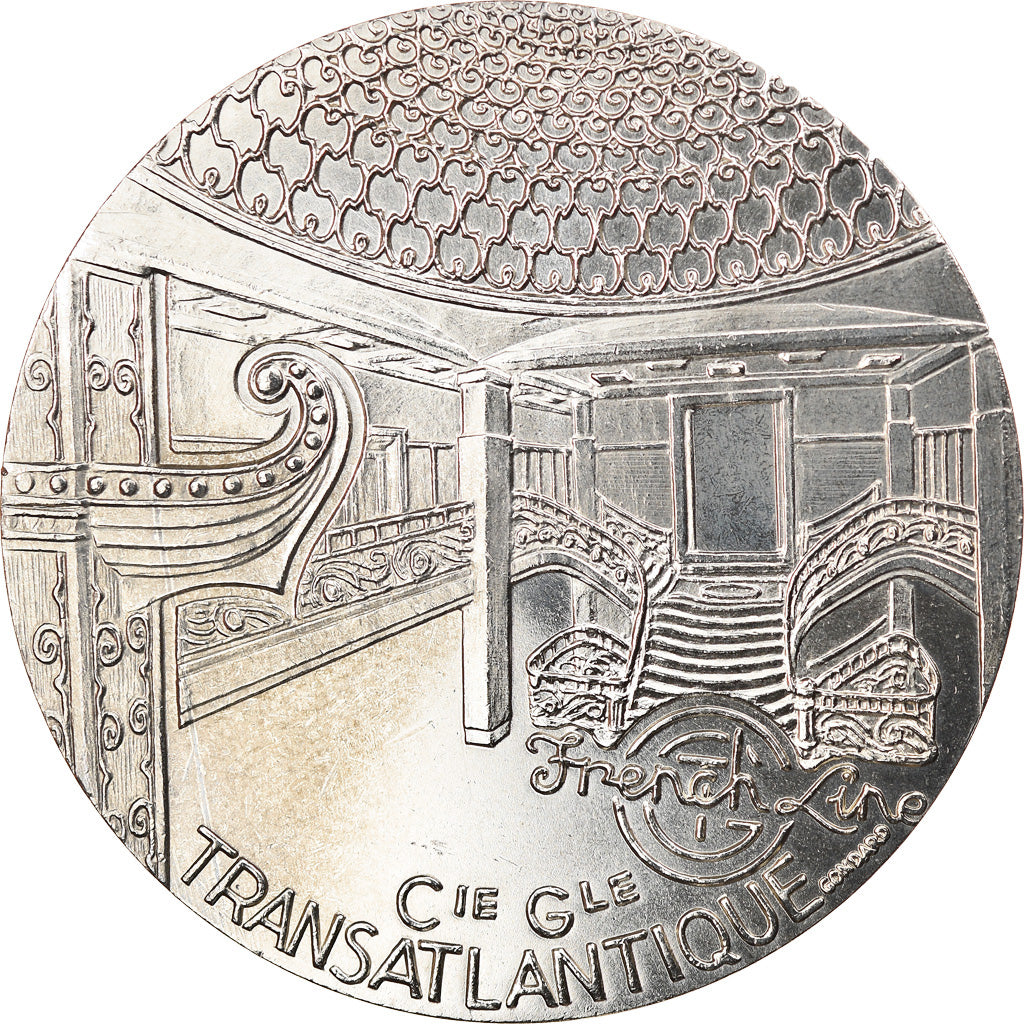 France, Medal, Les Grands Transatlantiques, Paris, Shipping, C. Gondard