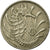 Moneda, Singapur, 10 Cents, 1973, Singapore Mint, MBC, Cobre - níquel, KM:3