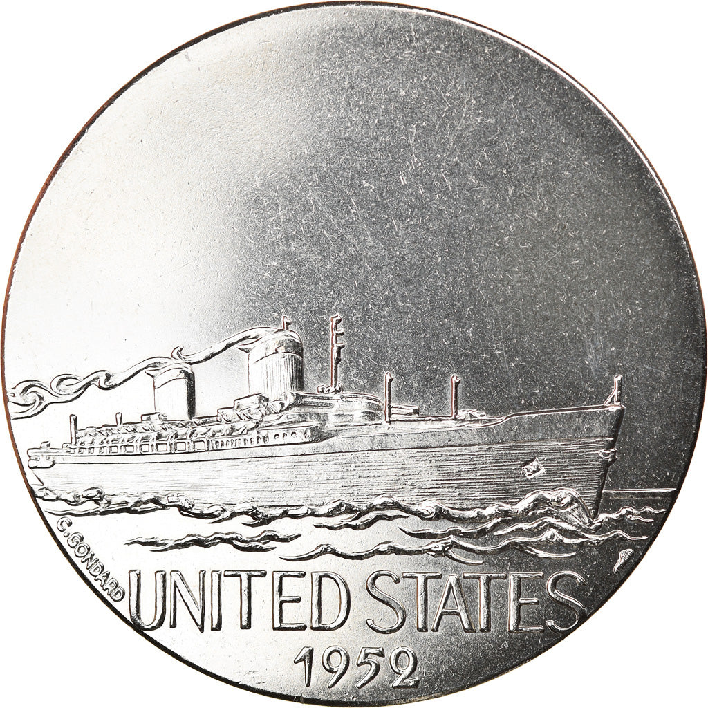 Francja, Medal, Les Grands Transatlantiques, United States, Wysyłka, C.