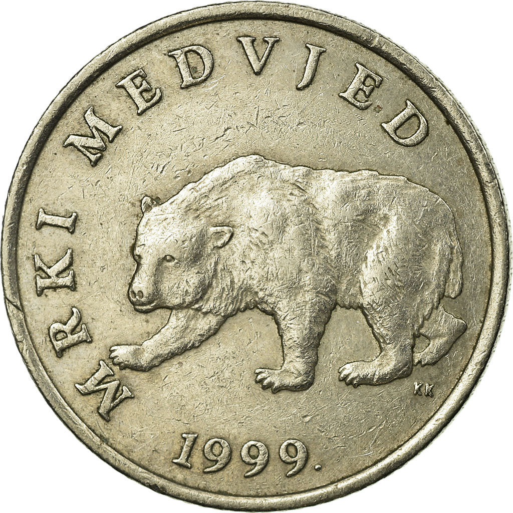Moneda, Croacia, 5 Kuna, 1999, MBC, Cobre - níquel - cinc, KM:11