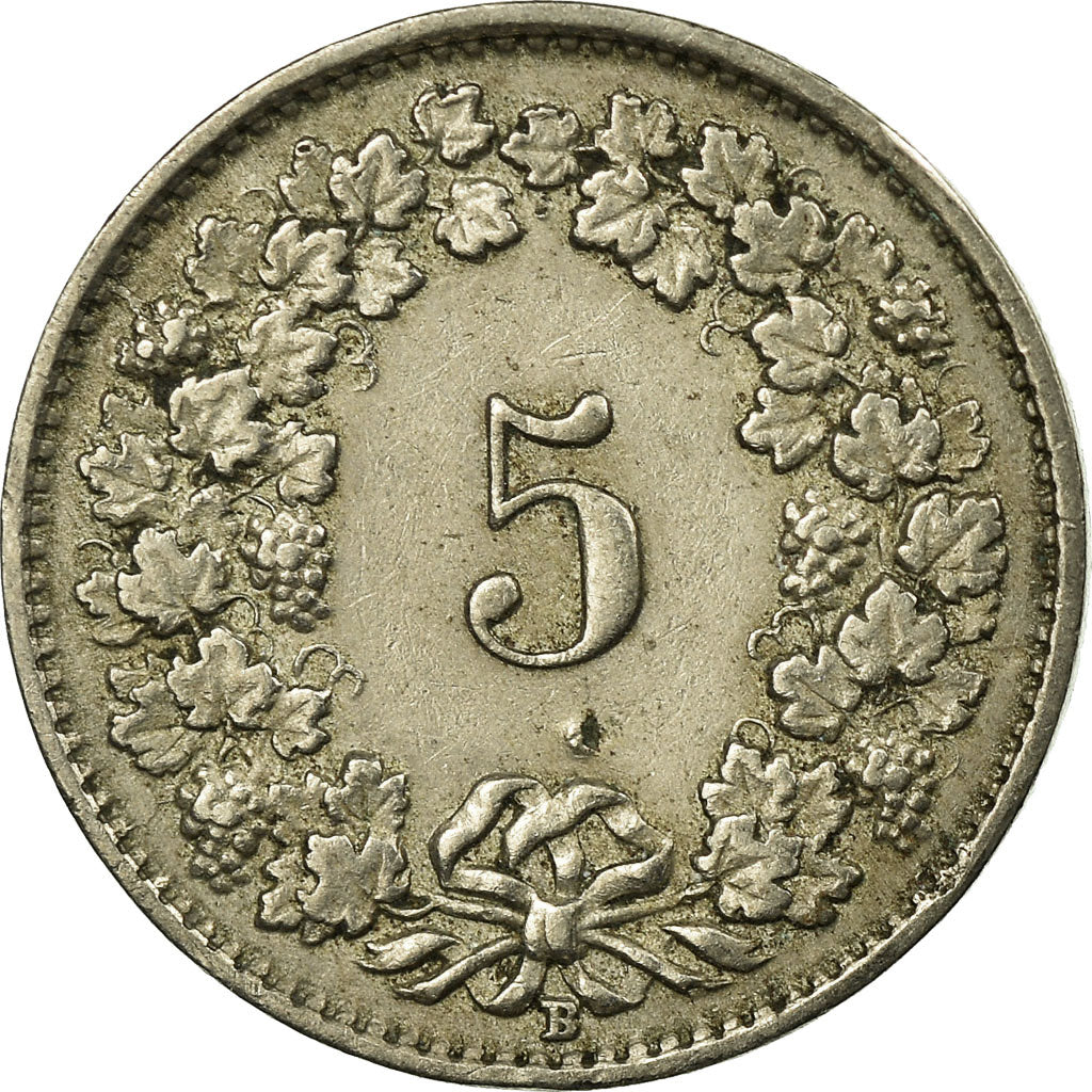 Monnaie, Suisse, 5 Rappen, 1925, Bern, TTB, Copper-nickel, KM:26