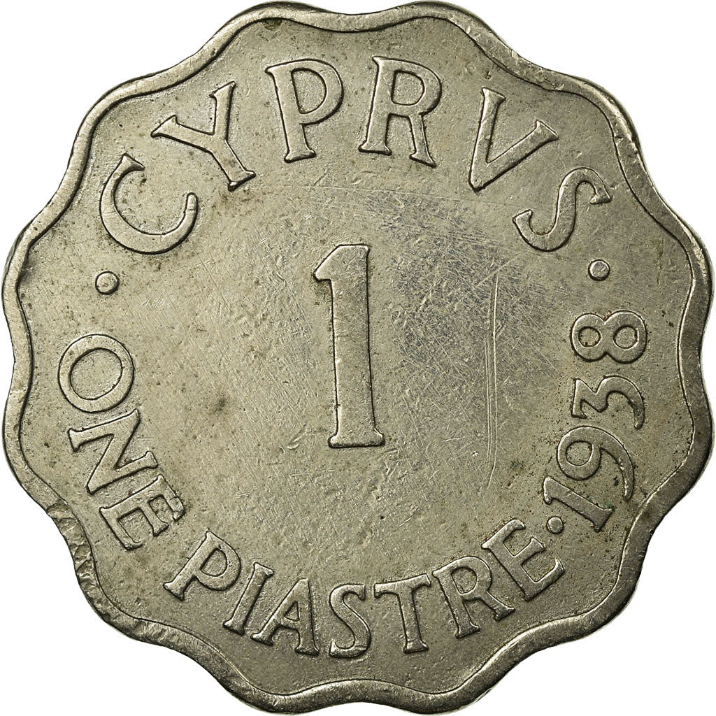 Coin, Cyprus, Piastre, 1938, EF(40-45), Copper-nickel, KM:23