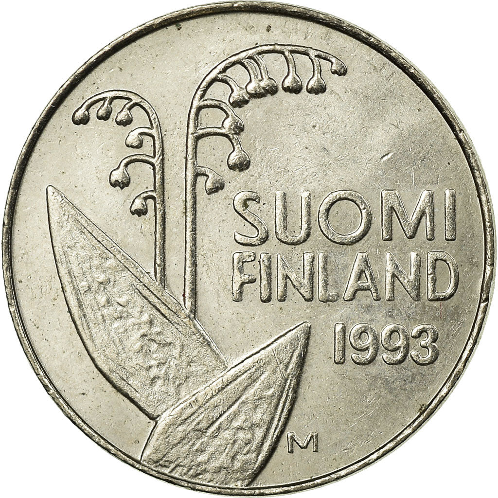 Moneta, Finlandia, 10 Pennia, 1993, BB, Rame-nichel, KM:65