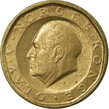 Coin, Norway, Olav V, 10 Kroner, 1987, EF(40-45), Nickel-brass, KM:427