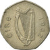 Coin, IRELAND REPUBLIC, 50 Pence, 1982, EF(40-45), Copper-nickel, KM:24