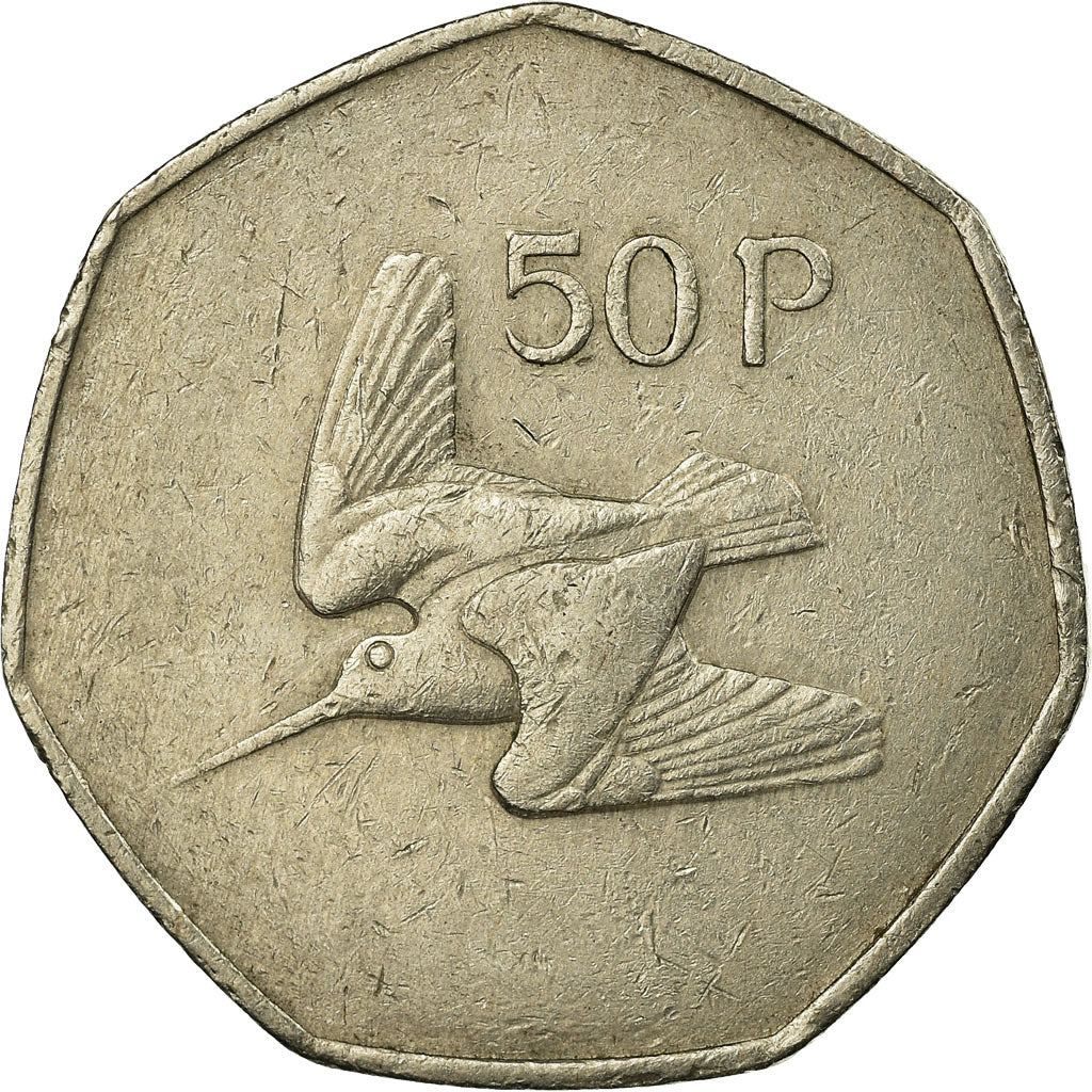 Coin, IRELAND REPUBLIC, 50 Pence, 1982, EF(40-45), Copper-nickel, KM:24