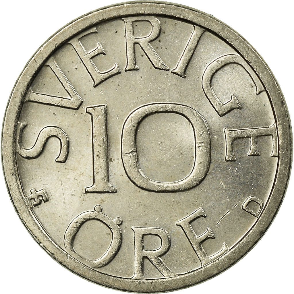 Monnaie, Suède, Carl XVI Gustaf, 10 Öre, 1989, TTB, Copper-nickel, KM:850