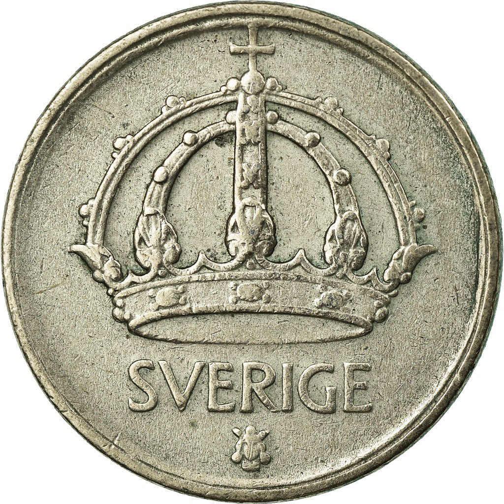 Coin, Sweden, Gustaf V, 50 Öre, 1948, EF(40-45), Silver, KM:817