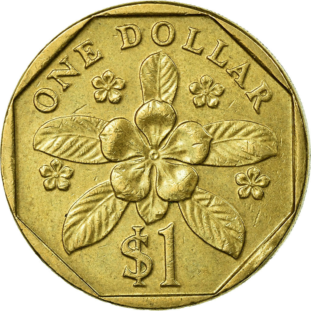 Moneda, Singapur, Dollar, 1995, Singapore Mint, MBC, Aluminio - bronce, KM:103
