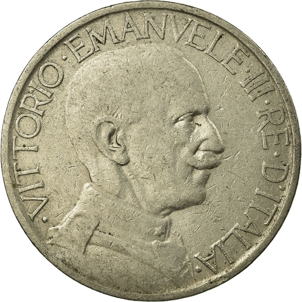 Coin, Italy, Vittorio Emanuele III, 2 Lire, 1925, Rome, EF(40-45), Nickel, KM:63