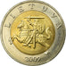 Coin, Lithuania, 5 Litai, 2009, EF(40-45), Bi-Metallic, KM:113
