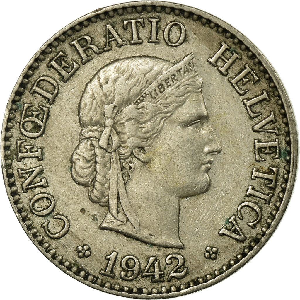 Monnaie, Suisse, 10 Rappen, 1942, Bern, TTB, Copper-nickel, KM:27