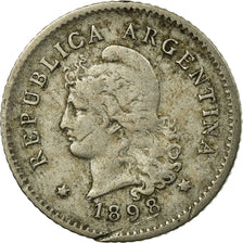 Coin, Argentina, 10 Centavos, 1898, VF(30-35), Copper-nickel, KM:35