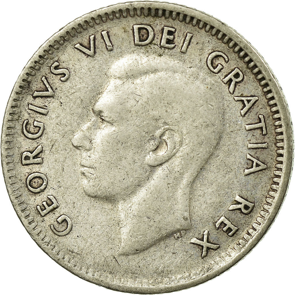 Coin, Canada, George VI, 10 Cents, 1951, Royal Canadian Mint, Ottawa, VF(20-25)