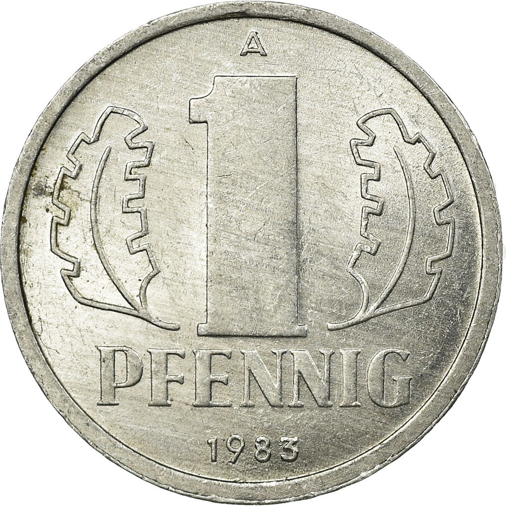 Moeda, ALEMANHA - REPÚBLICA DEMOCRÁTICA, Pfennig, 1983, Berlin, EF(40-45)