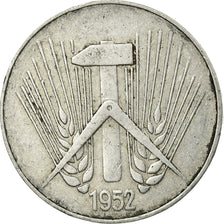 Coin, GERMAN-DEMOCRATIC REPUBLIC, 10 Pfennig, 1952, Muldenhütten, EF(40-45)
