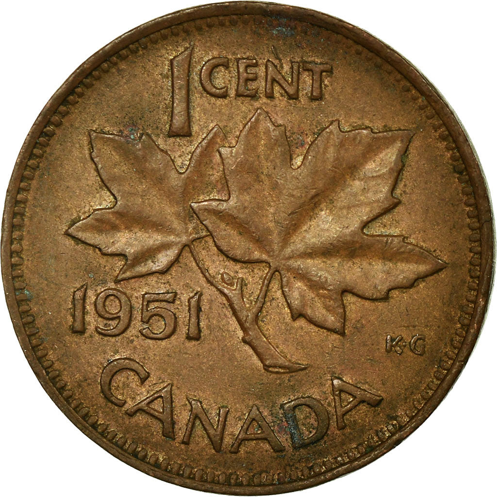 Münze, Kanada, George VI, Cent, 1951, Royal Canadian Mint, Ottawa, SS, Bronze