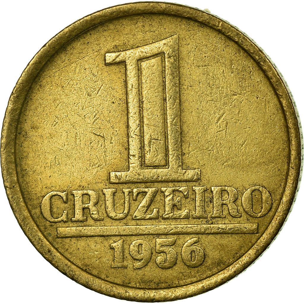 Coin, Brazil, Cruzeiro, 1956, EF(40-45), Aluminum, KM:Pn368