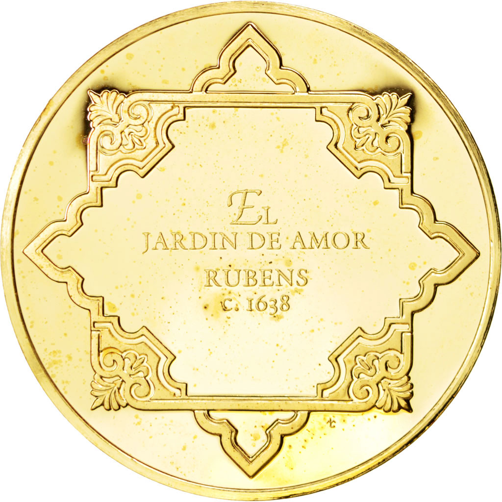 Espagne, Peintures espagnoles, Musée du Prado, Le jardin de l'Amour, Médaille