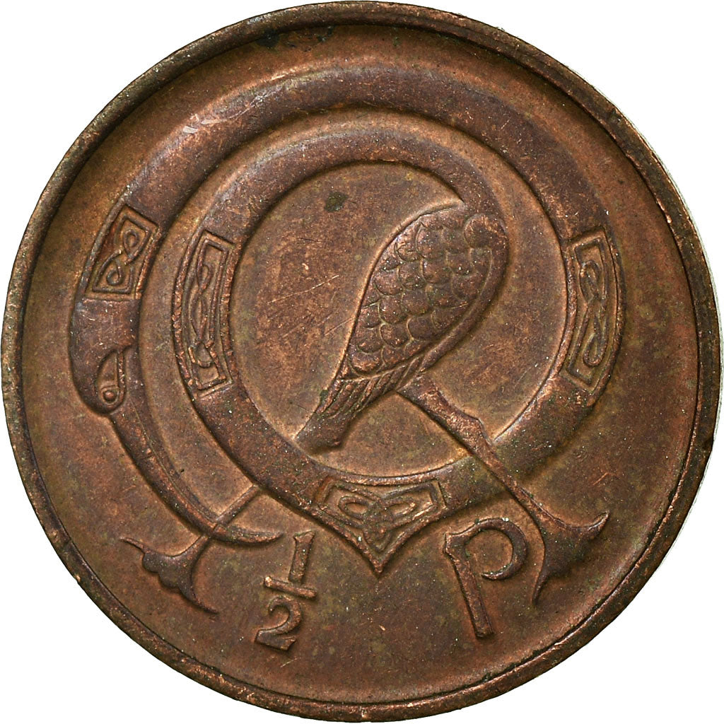 Coin, IRELAND REPUBLIC, 1/2 Penny, 1978, EF(40-45), Bronze, KM:19