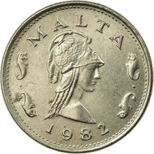 Coin, Malta, 2 Cents, 1982, EF(40-45), Copper-nickel, KM:58