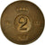 Moneta, Szwecja, Gustaf VI, 2 Öre, 1966, EF(40-45), Bronze, KM:821