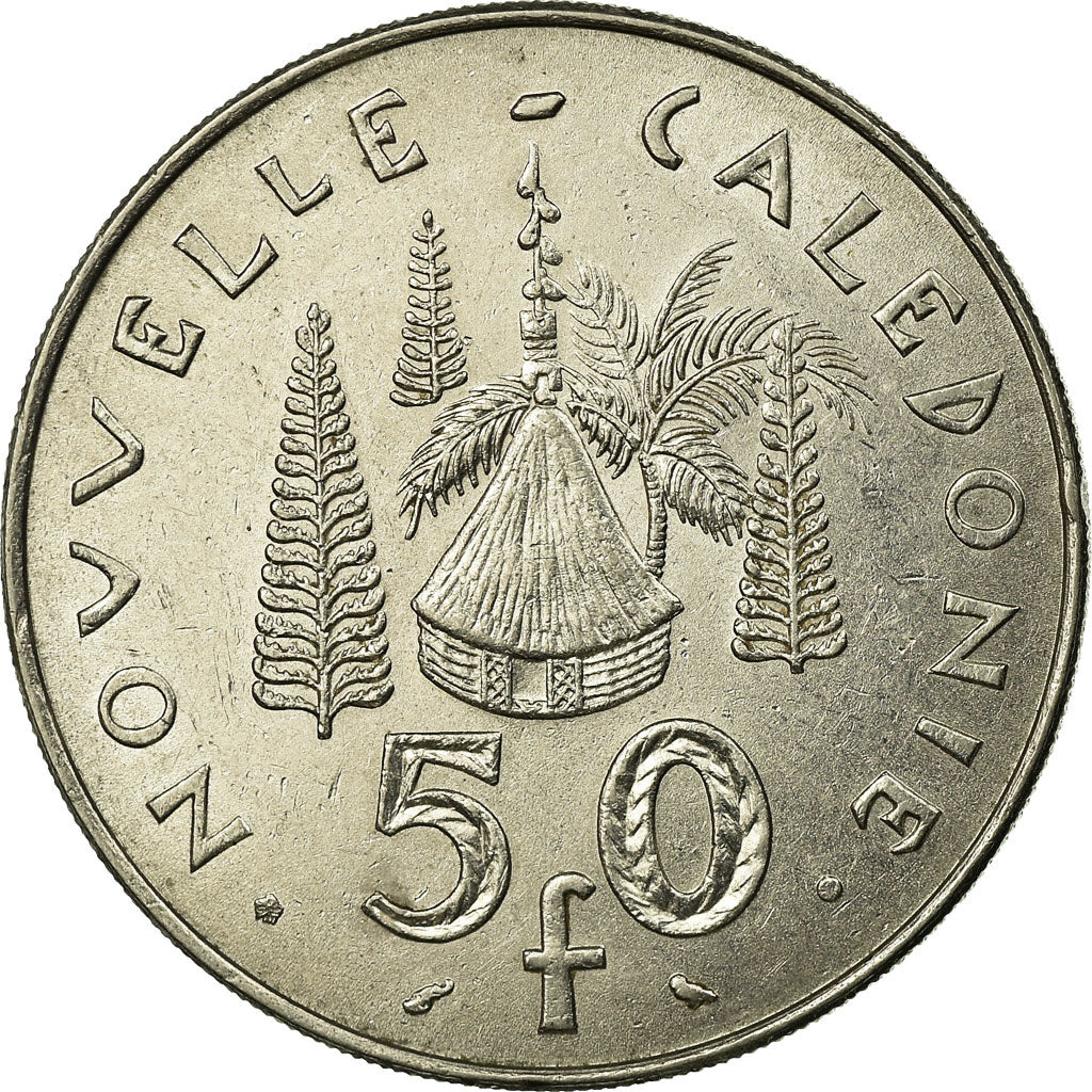 Coin, New Caledonia, 50 Francs, 1967, Paris, EF(40-45), Nickel, KM:7