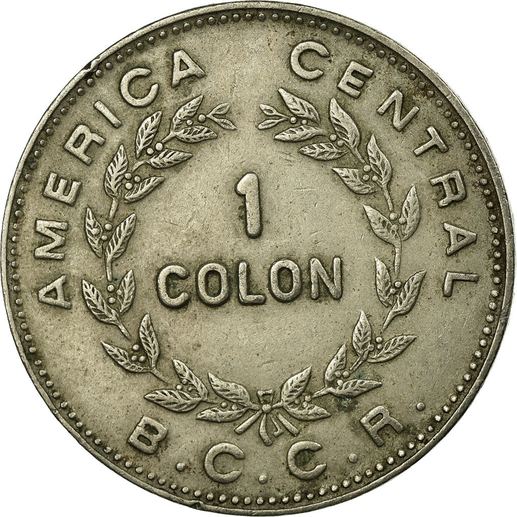 Coin, Costa Rica, Colon, 1975, EF(40-45), Copper-nickel, KM:186.3