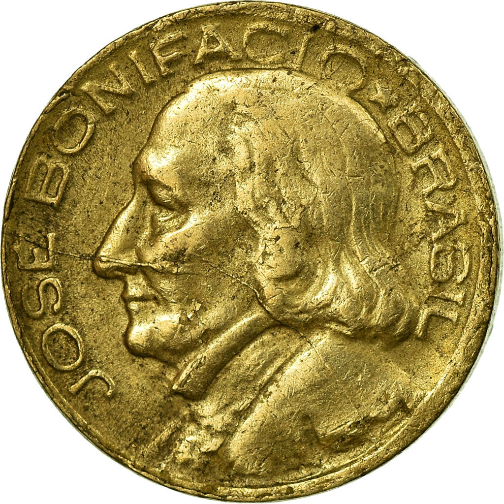 Coin, Brazil, 10 Centavos, 1949, EF(40-45), Aluminum-Bronze, KM:561