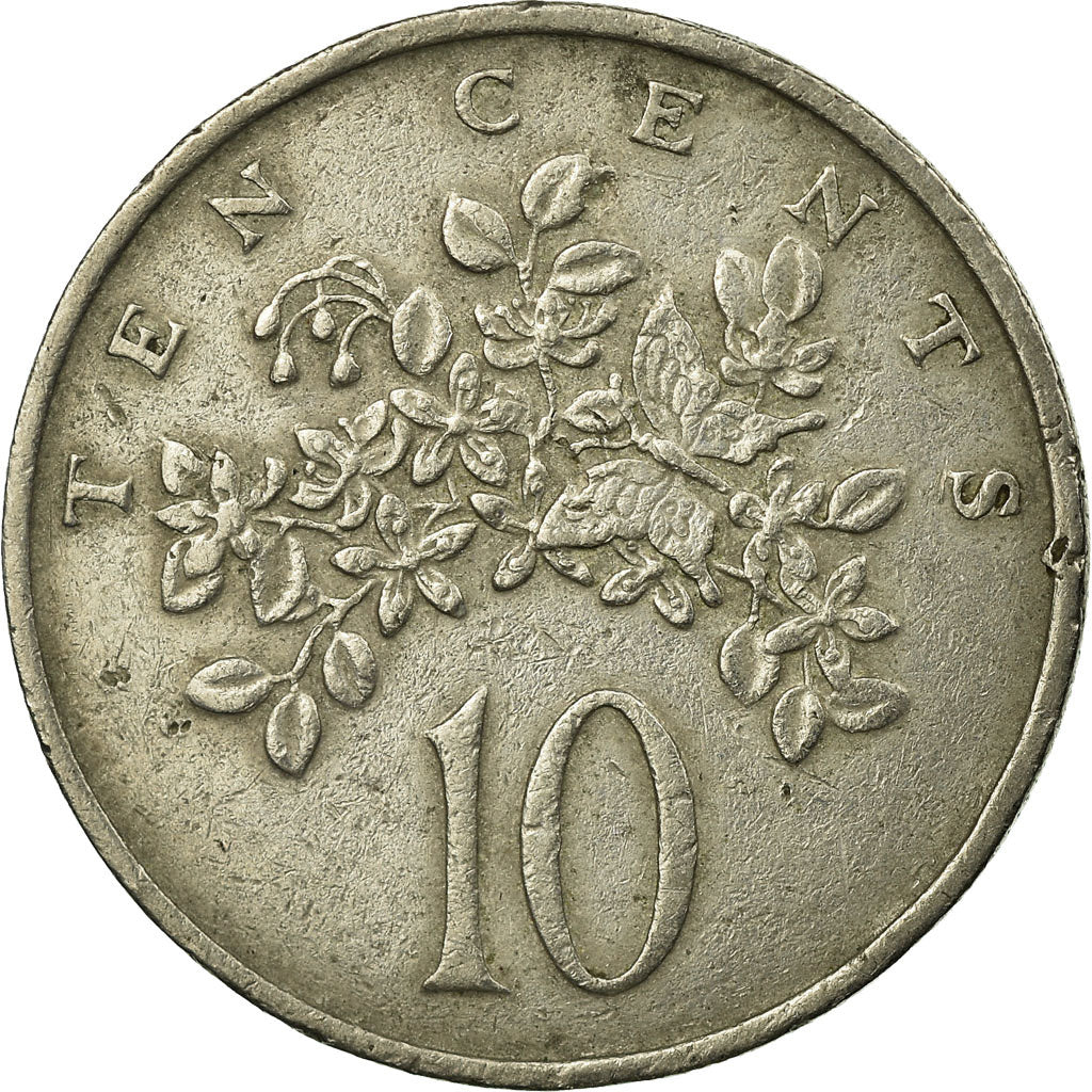Coin, Jamaica, Elizabeth II, 10 Cents, 1972, Franklin Mint, EF(40-45)