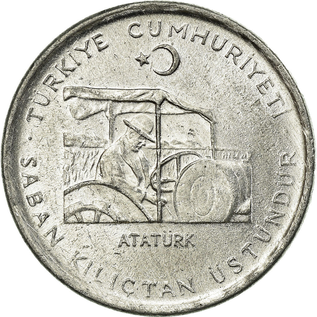 Moeda, Turquia, 10 Kurus, 1975, EF(40-45), Alumínio, KM:898a