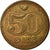 Munten, Denemarken, Margrethe II, 50 Öre, 1991, Brondby, ZF, Bronze, KM:866.2