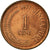 Coin, Singapore, Cent, 1977, EF(40-45), Copper Clad Steel, KM:1a