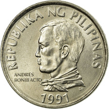 Coin, Philippines, 2 Piso, 1991, EF(40-45), Copper-nickel, KM:253
