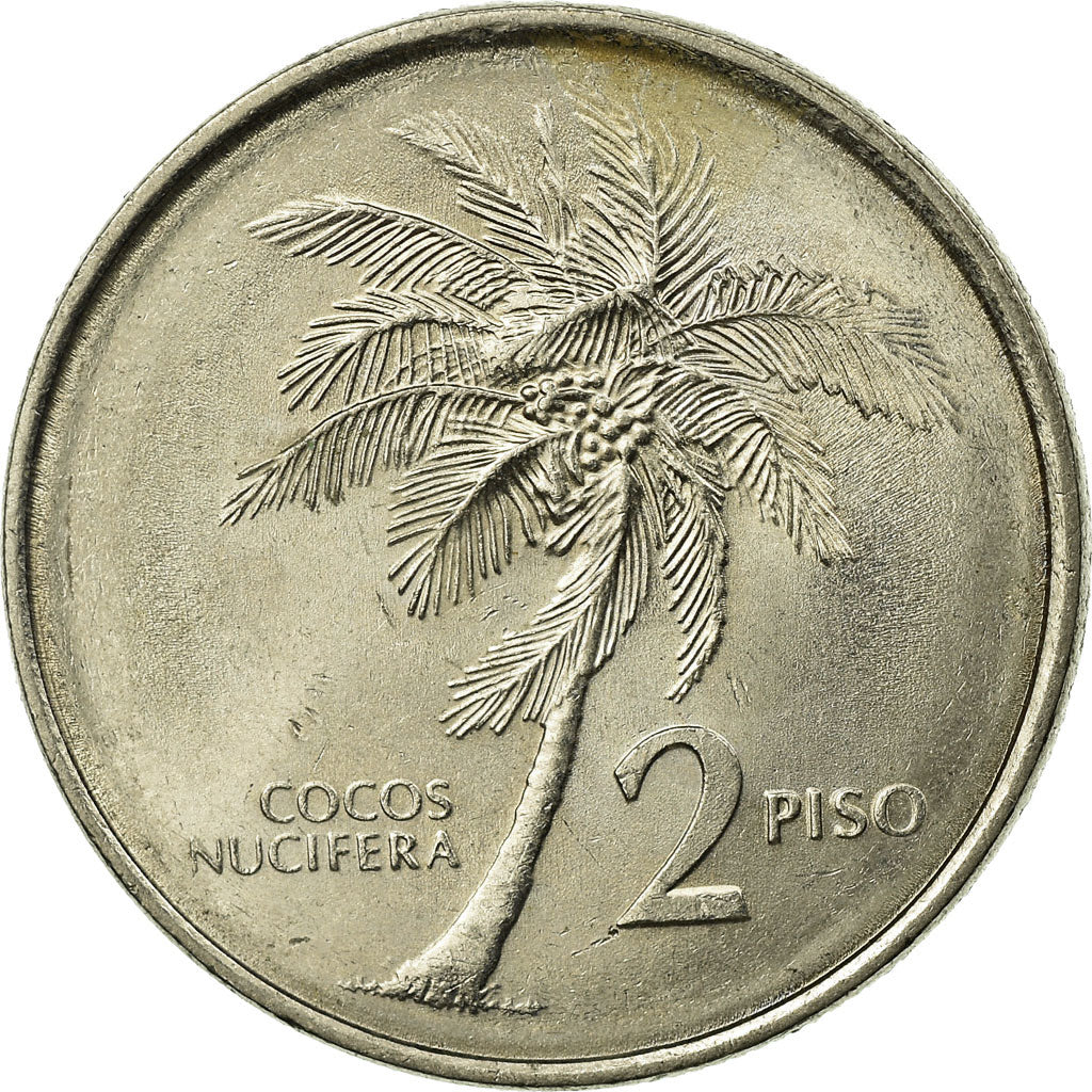 Coin, Philippines, 2 Piso, 1991, EF(40-45), Copper-nickel, KM:253