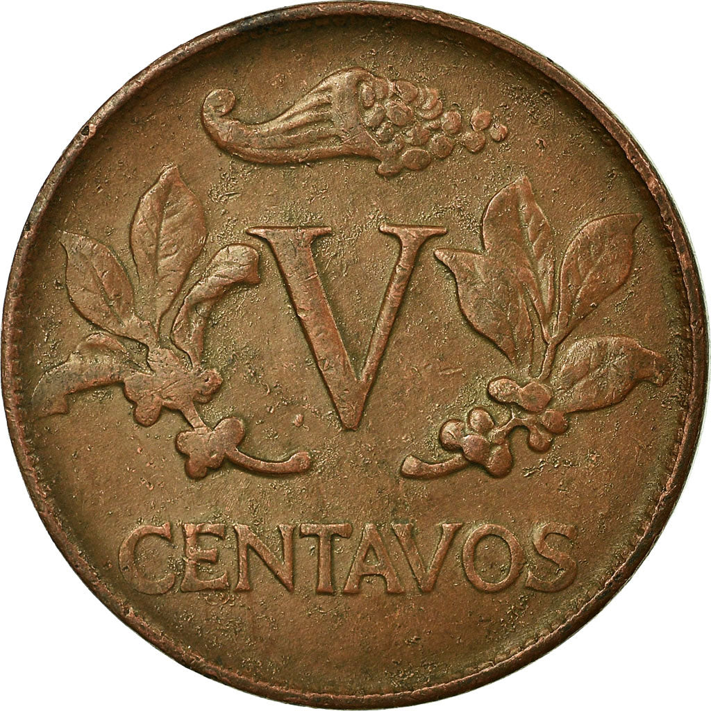 Coin, Colombia, 5 Centavos, 1971, EF(40-45), Copper Clad Steel, KM:206a