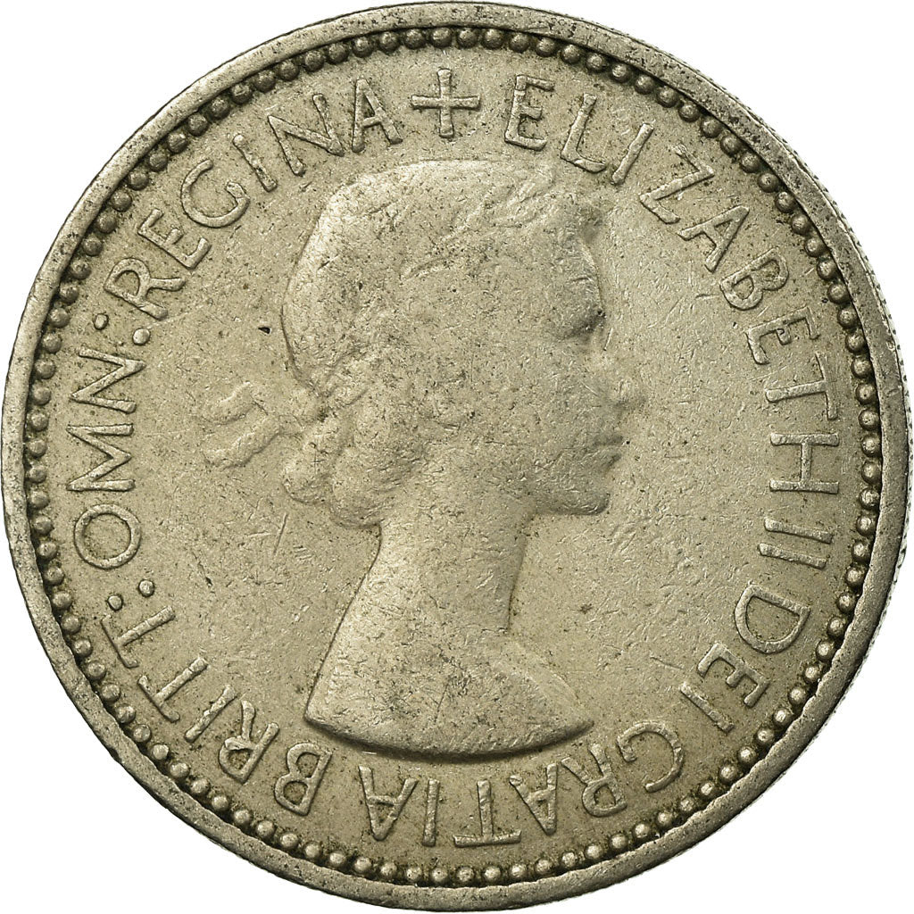 Coin, Great Britain, Elizabeth II, Shilling, 1953, EF(40-45), Copper-nickel