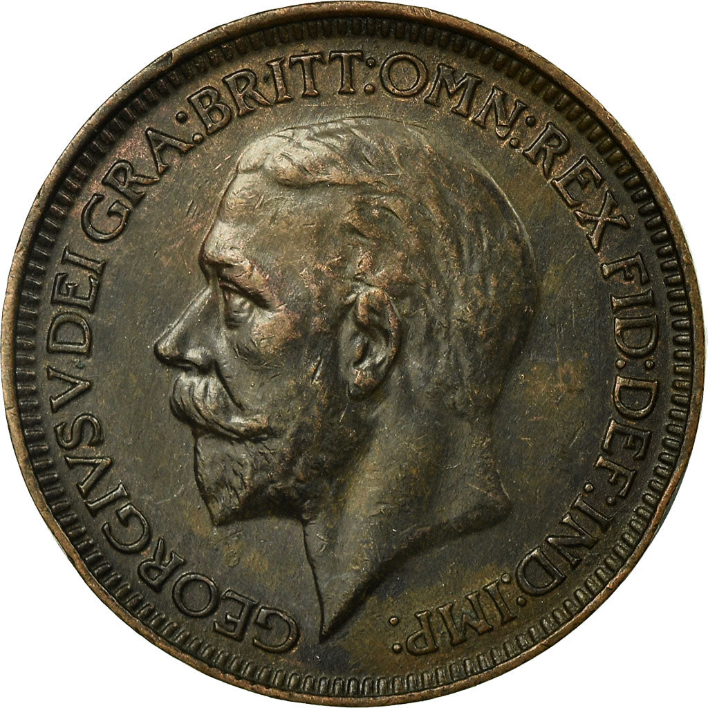 Coin, Great Britain, George V, Farthing, 1933, EF(40-45), Bronze, KM:825