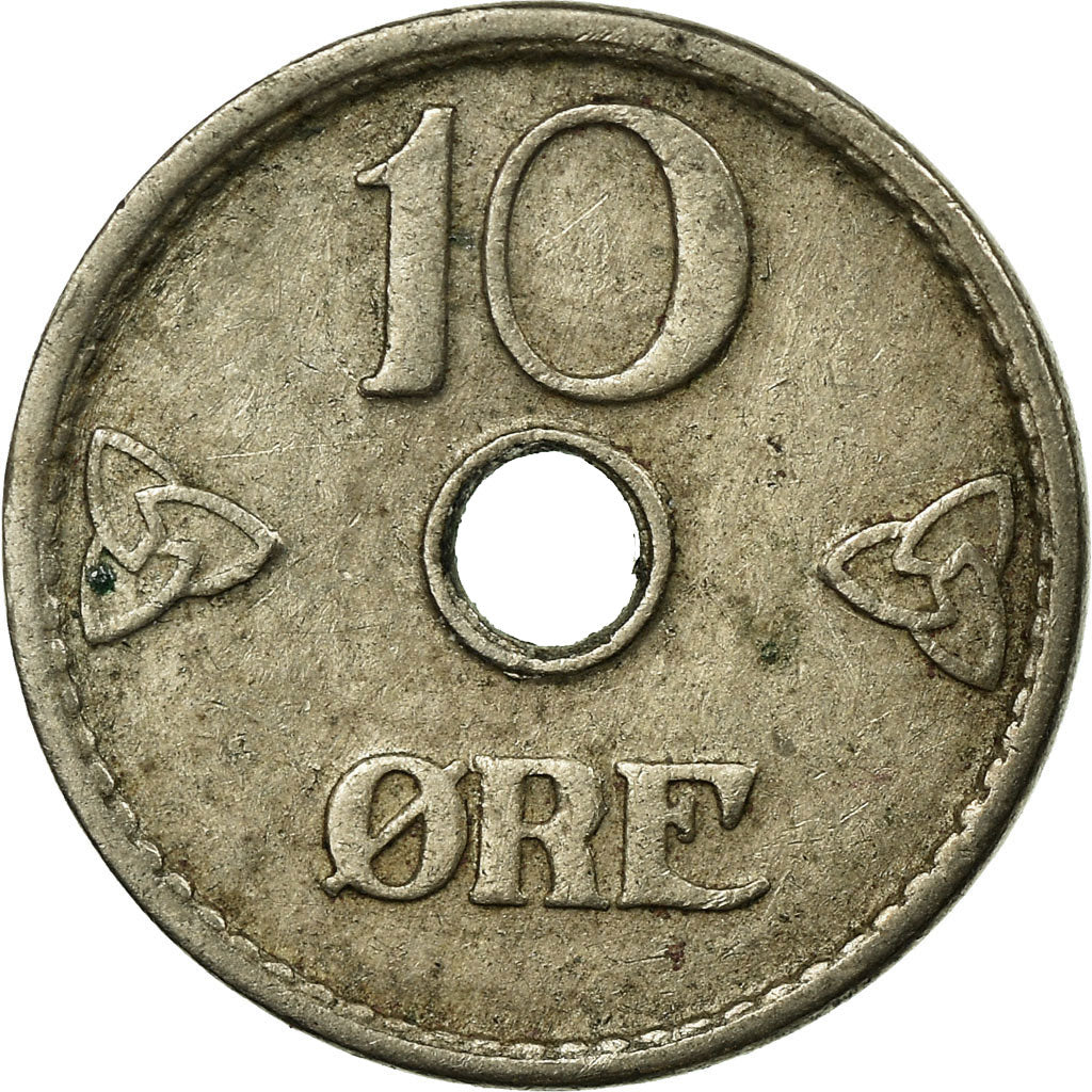 Moeda, Noruega, Haakon VII, 10 Öre, 1946, EF(40-45), Cobre-níquel, KM:383