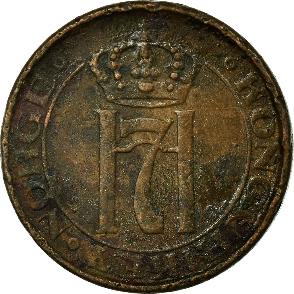 Moeda, Noruega, Haakon VII, Ore, 1941, VF(30-35), Bronze, KM:367